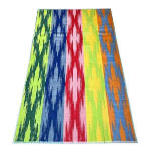 Plážová osuška 05 MNOHOBAREVNÝ VZOR, froté, 100x160cm