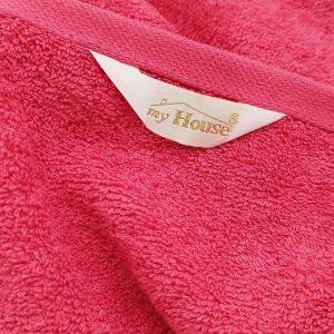 Plážová osuška BIG jednobarevná růžová, froté, 100x180cm