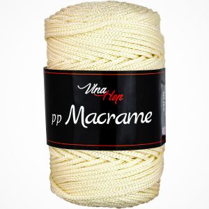Pletací / háčkovací příze Vlna-Hep PP MACRAME 4173 krémová, jednobarevná, 100g/85m