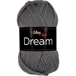 Pletací příze Vlna Hep DREAM 6410 tmavě šedá, 100% merino vlna, jednobarevná, 50g/125m
