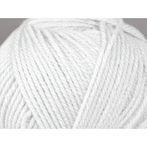 Pletací příze Vlnap LADA LUXUS 57076 bílá, klasická, 100g/230m