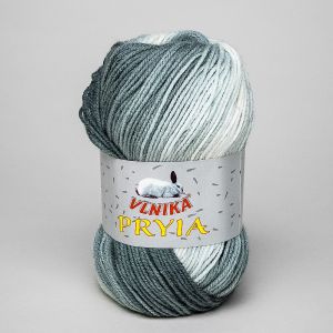Pletací příze Vlnika  PRYIA 111 šedá, melírovaná, 100g/245m