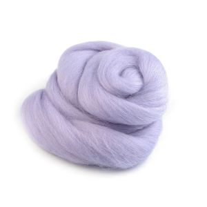 Vlna na plstění / ovčí rouno česané, 730340/31, 20g, světle fialová