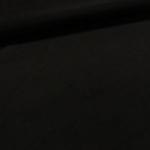 Polyesterový úplet 8010-001 UNI jednobarevný černý, vzhled broušené kůže, š.150cm (látka v metráži)