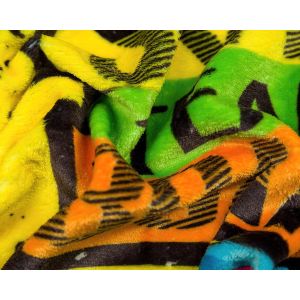 Povlečení dětské SKATE mikroflanel, žluté 140x200cm + 70x90cm