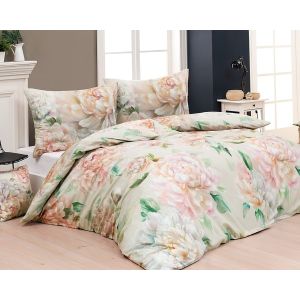 Povlečení Matějovský CÉLINE, růžové květy pivoňky, bavlna hladká digitál (více rozměrů)