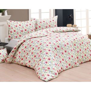 Povlečení Matějovský DIANNE, vlčí máky a chrpy na smetanové (více materiálů, rozměrů)