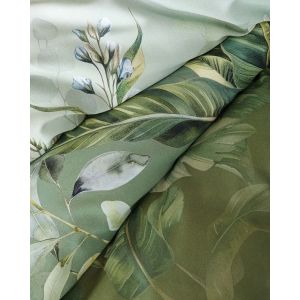 Povlečení Matějovský LILO, rostlinný motiv, zelené, bavlněný satén, digitál (více rozměrů)
