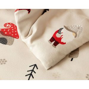 Povlečení Matějovský LUCKY ELF, skřítci na béžové, 140x200cm + 70x90cm, (více materiálů)