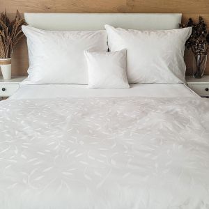 Povlečení Matějovský VICTORIA BÍLÁ květinové, damašek (více rozměrů)