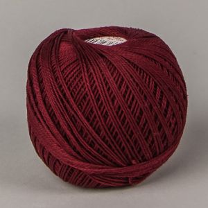 Pletací / háčkovací příze SNĚHURKA 349 vínová, jednobarevná, 30g/200m