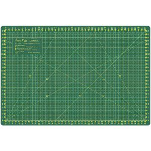 Řezací podložka na látky, patchwork DONWEI DW-12123, samosvorná, zelená, 45x30cm, vel. S , tloušťka 3mm