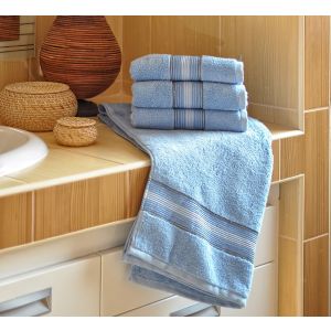 Mikrofroté ručník DITA, modrá, 50x100cm