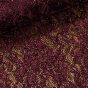 Šatovka / krajka 262, vínová, š.150cm (látka v metráži)