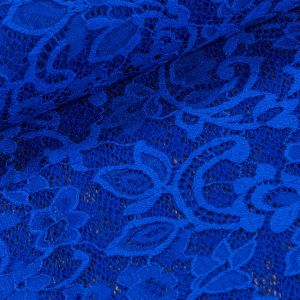 Šatovka / krajka LILI 13 elastická, královsky modrá, š.150cm (látka v metráži)