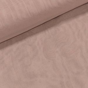 Šatovka polyesterová / šifon UNI, jednobarevná starorůžová / pudrová, š.140cm (látka v metráži)