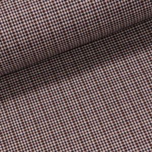 Šatovka směsová / oblekovka 267, hnědo-černé pepito (káro), š.145cm (látka v metráži)