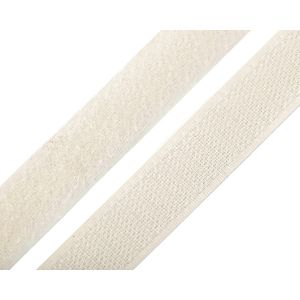 Suchý zip háček + plyš 740843/031 ecru, šířka 2cm (v metráži)