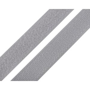 Suchý zip háček + plyš 740843/134 holubí šedá, šířka 2cm (v metráži)