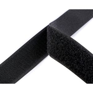 Suchý zip háček + plyš 780022/2 černý, šířka 3cm (v metráži)