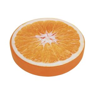 Sedák ORESTE POMERANČ, mikro, kulatý 38x7cm