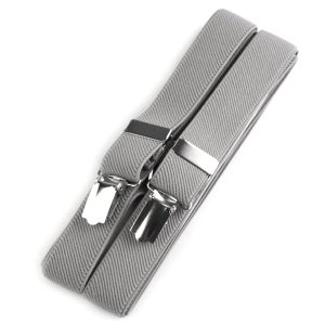 Šle pánské, délka 125cm, šíře 2,5cm, tvar X, šedo-béžové, 650254/18