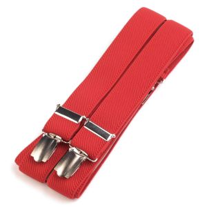 Šle pánské, délka 125cm, šíře 2,5cm, tvar X, červená, 650254/17