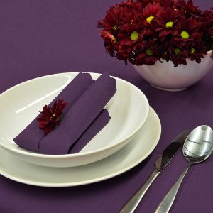 Nešpinivý / teflonový látkový ubrus UNI 0365 TMAVĚ FIALOVÁ, (více rozměrů)