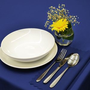 Nešpinivý / teflonový látkový ubrus UNI 3002 MODRÁ, (více rozměrů)