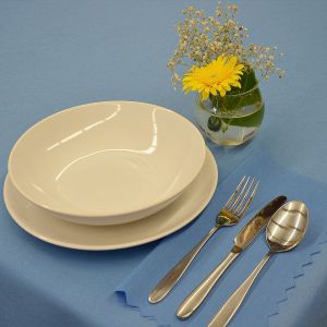 Nešpinivý / teflonový látkový ubrus UNI 3112 SVĚTLE MODRÁ, (více rozměrů)