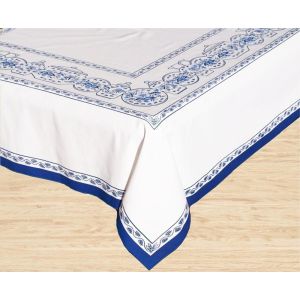 Kuchyňský ubrus CIBULÁK, modrobílý, 120x140cm (obdélník) 