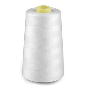 Univerzální poylesterová oděvní nit NTF pro overlocky/průmyslové/klasické šicí stroje, 502 bílá, návin 5000yd (4572m)