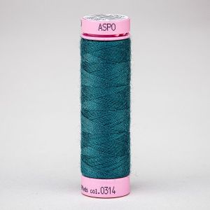 Univerzální šicí nit Amann ASPO 120 polyesterová, tmavě zeleno-tyrkysová 0314, návin 100m 