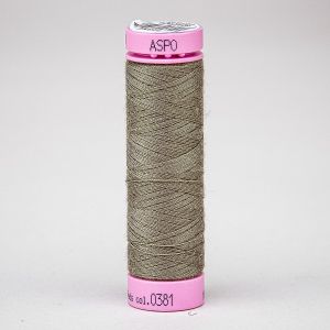 Univerzální šicí nit Amann ASPO 120 polyesterová, hnědá khaki 0381, návin 100m 