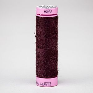 Univerzální šicí nit Amann ASPO 120 polyesterová, tmavě hnědo-bordová 0793, návin 100m 