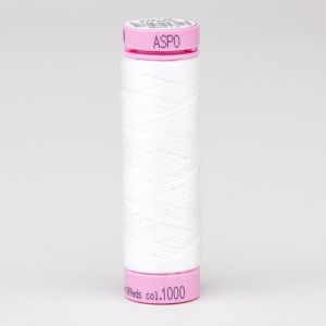 Univerzální šicí nit Amann ASPO 120 polyesterová, slonová kost bílá 1000, návin 100m 