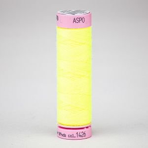 Univerzální šicí nit Amann ASPO 120 polyesterová, reflexní neonová žlutá 1426, návin 100m 