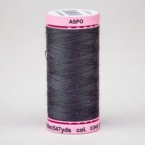 Univerzální šicí nit Amann ASPO 120 polyesterová, tmavě šedá 0348, návin 500m 