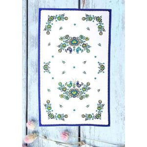 Kuchyňská utěrka FOLKLOR MODRÁ, 40x70cm