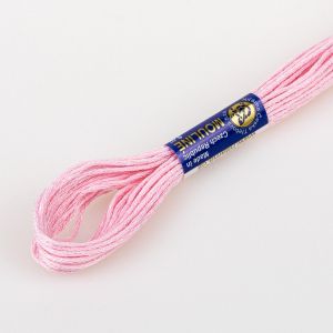Vyšívací příze MOULINE / MULINKA 3322 světle růžová, jednobarevná, 2g/8m