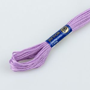 Vyšívací příze MOULINE / MULINKA 4332 světle fialová, jednobarevná, 2g/8m