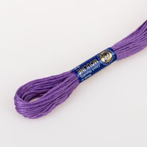 Vyšívací příze MOULINE / MULINKA 4442 kosatcová fialová, jednobarevná, 2g/8m