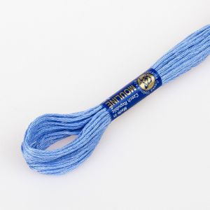 Vyšívací příze MOULINE / MULINKA 5532 blankytná modř, jednobarevná, 2g/8m