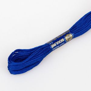 Vyšívací příze MOULINE / MULINKA 5582 tropická modř, jednobarevná, 2g/8m