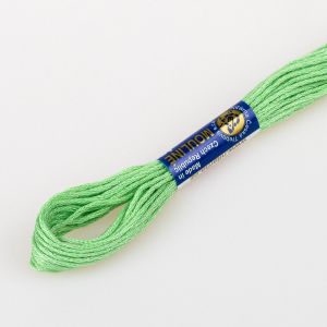 Vyšívací příze MOULINE / MULINKA 6142 břečťanová zelená, jednobarevná, 2g/8m