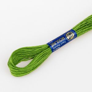 Vyšívací příze MOULINE / MULINKA 6162 artyčok zelená, jednobarevná, 2g/8m