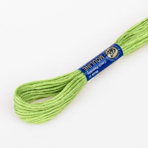 Vyšívací příze MOULINE / MULINKA 6232 charteuská zelená, jednobarevná, 2g/8m