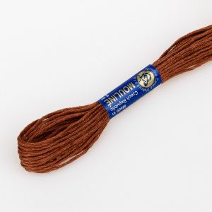 Vyšívací příze MOULINE / MULINKA 7272 světlá kari hnědá, jednobarevná, 2g/8m