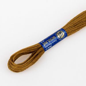 Vyšívací příze MOULINE / MULINKA 7772 oříšková hnědá, jednobarevná, 2g/8m