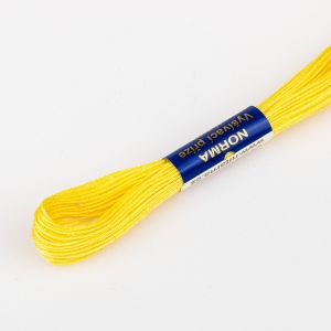 Vyšívací příze NORMA / BAVLNKA 1142 teplá žlutá, jednobarevná, 1,5g/15m